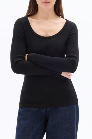 T-shirt Slim Fit - Zwart