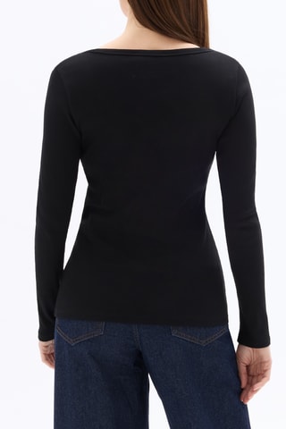 T-shirt Slim Fit - Zwart