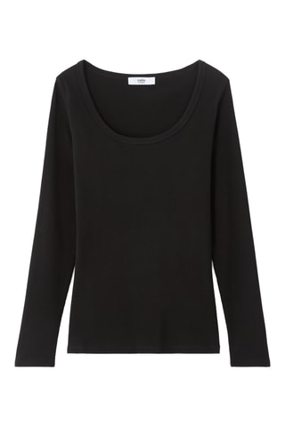 T-shirt Slim Fit - Zwart