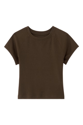 T-shirt Slim Fit - Bruin