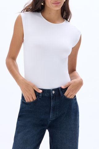 Mouwloze Bodysuit - Wit