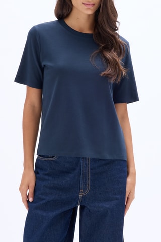 T-shirt regular - Marineblauw