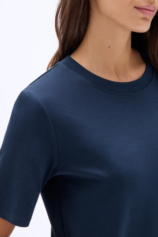 T-shirt regular - Marineblauw