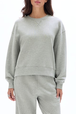 Sweater - Gemêleerd Lichtgrijs
