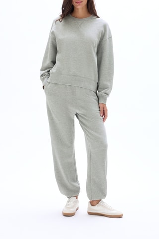 Sweater - Gemêleerd Lichtgrijs