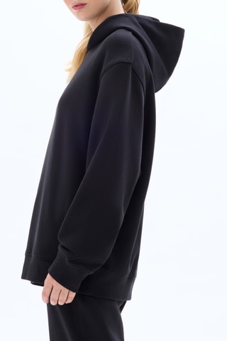 Sweater met capuchon - Zwart