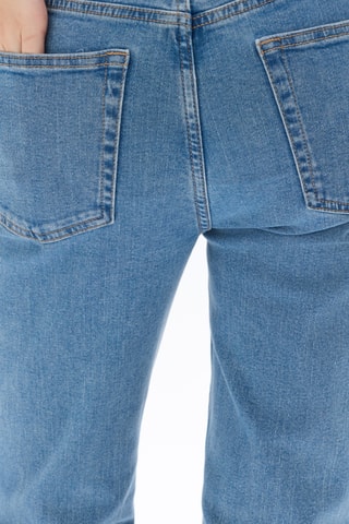 Jeans Hoge Taille Flare Cut - Hemelsblauw