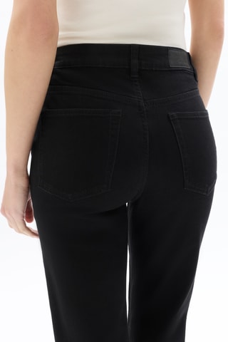 Jeans Hoge Taille Flare Cut - Zwart