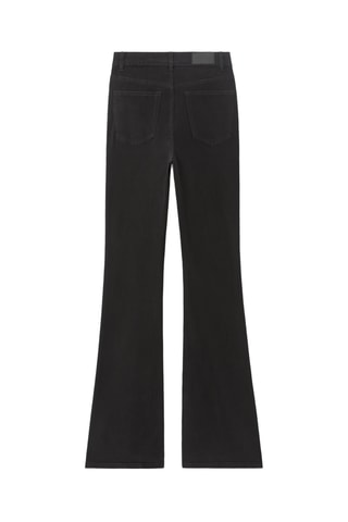 Jeans Hoge Taille Flare Cut - Zwart