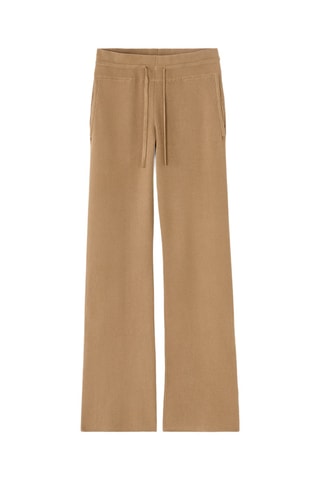 Broek Straight Hoge Taille - Beige