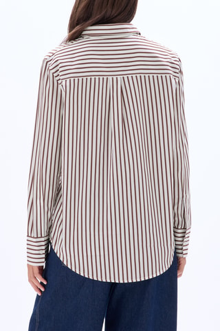 Blouse straight - Bruin