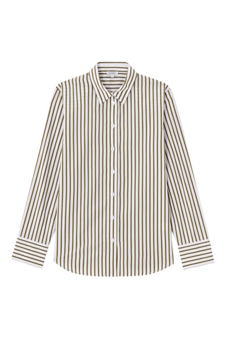 Blouse straight - Bruin