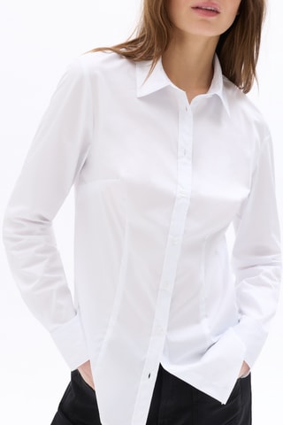 Blouse Slim Fit - Wit