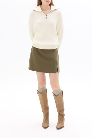 Broekrok Hoge Taille - Kaki