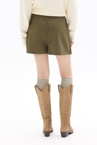 Broekrok Hoge Taille - Kaki