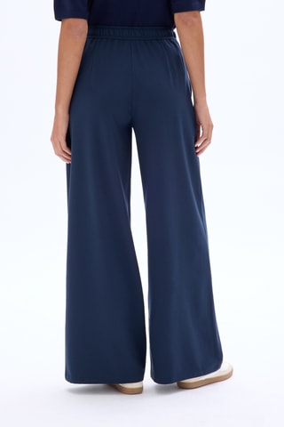 Broek Wide Legs - Marineblauw
