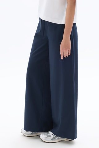 Broek Wide Legs - Marineblauw