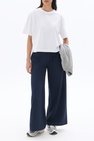 Broek Wide Legs - Marineblauw