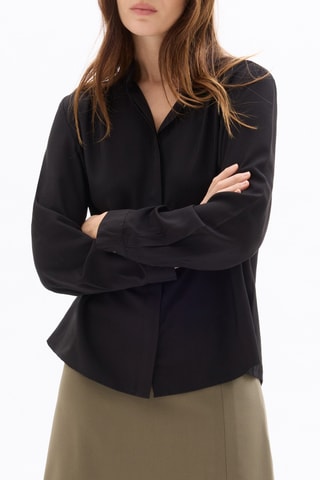 Blouse straight - Zwart