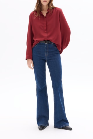 Blouse straight - Bordeauxrood