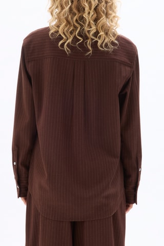 Blouse straight - Donkerbruin