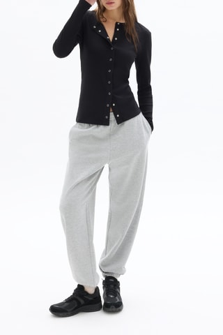 Blouse Slim Fit - Zwart