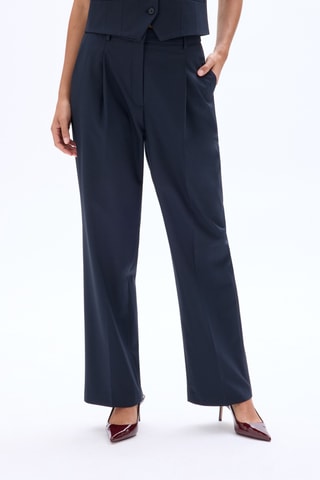 Broek Straight - Marineblauw