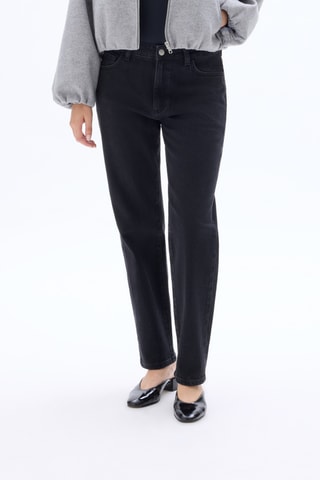 Jeans mom fit - Zwart