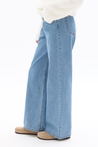 Jeans Wide Legs met Hoge Taille - Hemelsblauw