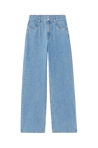 Jeans Wide Legs met Hoge Taille - Hemelsblauw