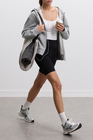 Wielrenbroekje met hoge taille - Zwart