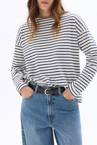 Oversized T-shirt - Marineblauw