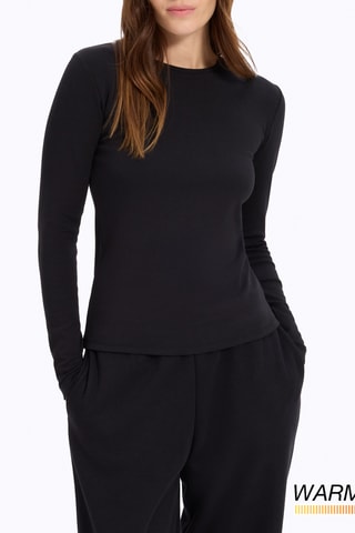 T-shirt Slim Fit - Zwart