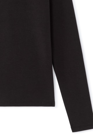 T-shirt Slim Fit - Zwart