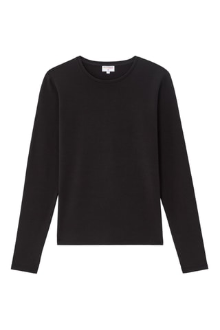 T-shirt Slim Fit - Zwart