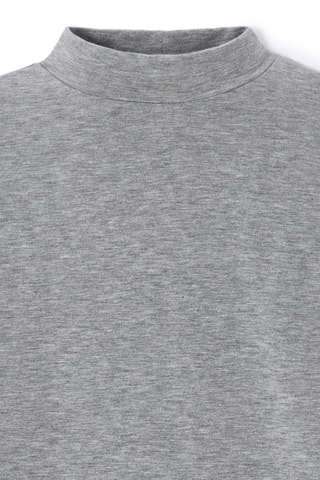 T-shirt Slim Fit - Gemêleerd Donkergrijs