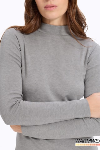 T-shirt Slim Fit - Gemêleerd Grijs