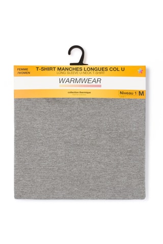 T-shirt Slim Fit - Gemêleerd Grijs