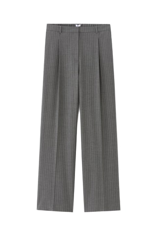 Broek Straight Hoge Taille - Antraciet