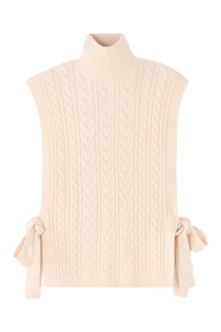 Mouwloze Trui - Lichtbeige
