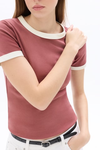 T-shirt tight- Roze