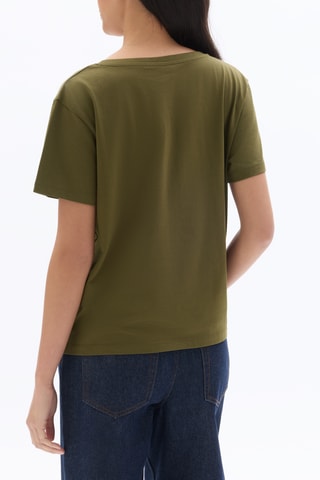 Biologisch Katoenen T-shirt Regular - Kaki
