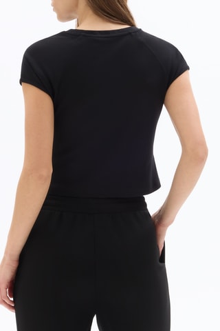 T-shirt Slim Fit - Zwart
