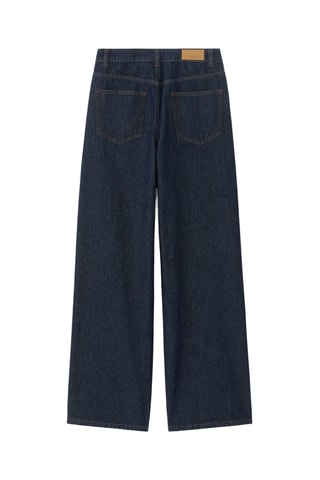 Jeans Wide Legs met Hoge Taille - Marineblauw