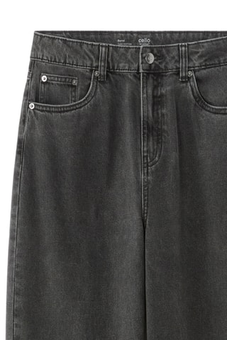 Jeans barrel - Donkergrijs