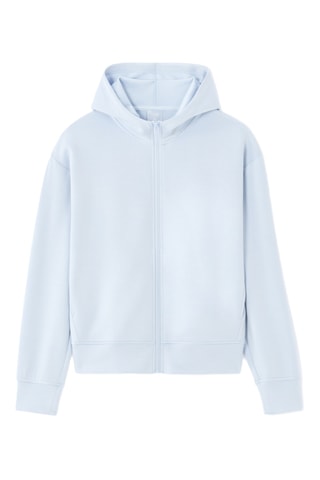 Sweater met capuchon - Lichtgrijs