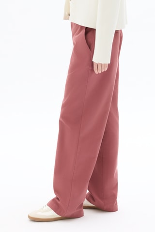 Broek Straight Hoge Taille - Oudroze