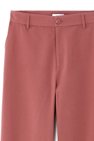Broek Straight Hoge Taille - Oudroze