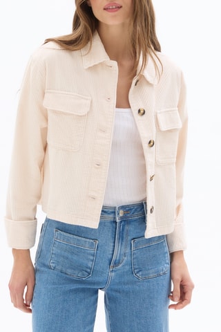 Velours Blouse Straight - Ecru