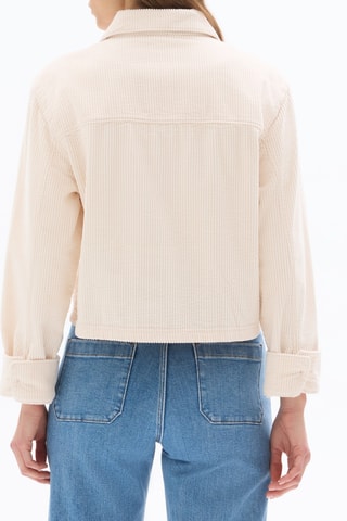 Velours Blouse Straight - Ecru